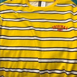 Yellow striped long sleeve